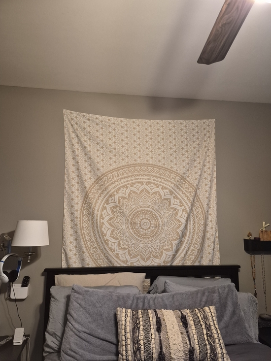 Other - Beige Mandala Tapestry Wall Hanging - Brand Unspecified